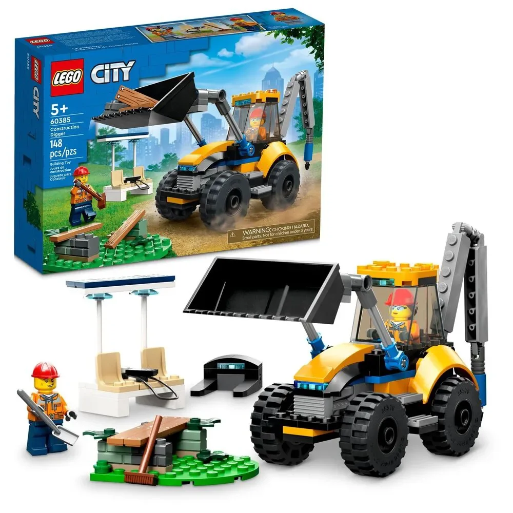 LEGO 60385 City Construction Digger new retired excavator building truck dig